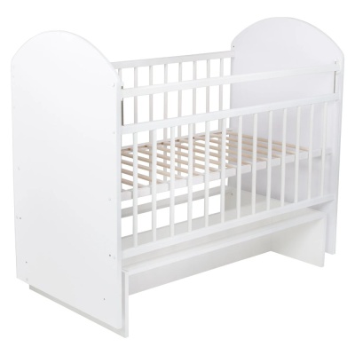 Кроватка детская с универсальным маятником Indigo My Sleepy белый 01